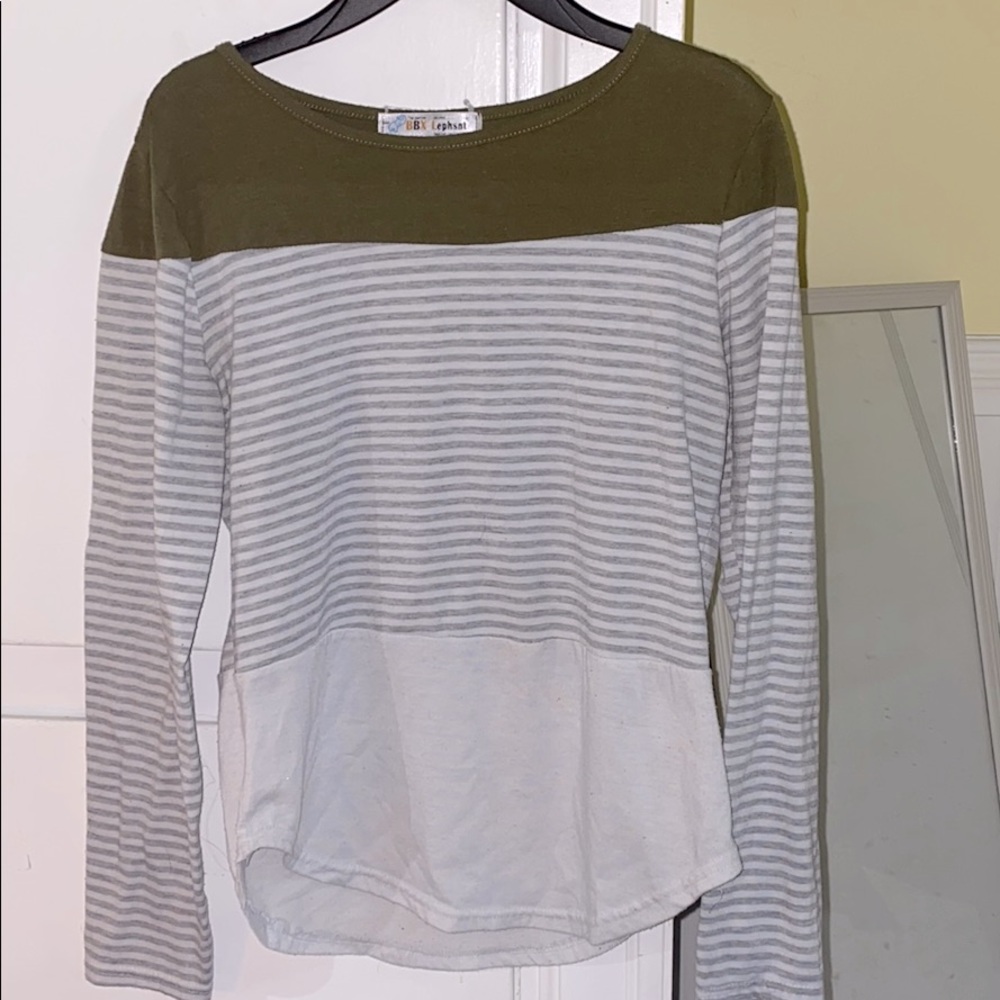 Long sleeve stripped shirt